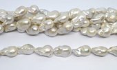 Freshwater Pearl Baroque 15x22 strand 19 beads-beads incl pearls-Beadthemup
