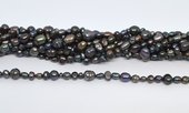 Fresh Water Pearl Multi colour/size Peacock  41cm strand-beads incl pearls-Beadthemup