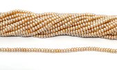 Freshwater Pearl dyed Cream Rondel/Button 3.5-4mm strand 155beads-beads incl pearls-Beadthemup