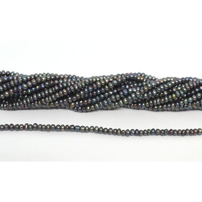 Freshwater Pearl dyed Grey Potato 3-3.5mm strand 220 beads