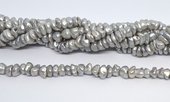 Freshwater Pearl Keshi  dyed grey 8-9mm strand 105 beads-beads incl pearls-Beadthemup