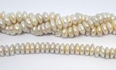 Freshwater Pearl Rondel/Button 14-15mm strand 60 beads-beads incl pearls-Beadthemup