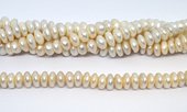 Freshwater Pearl Rondel/Button 11-12mm strand 72 beads-beads incl pearls-Beadthemup