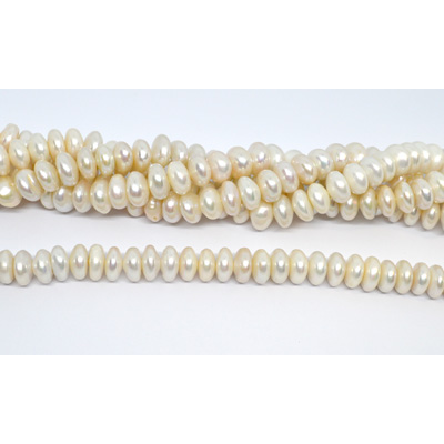 Freshwater Pearl Rondel/Button 12-13mm strand 60 beads