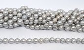 Freshwater Pearl dyed Grey Baroque 7.5-8mm strand 50 beads-beads incl pearls-Beadthemup