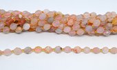 Cherry Blossom Agate Faceted Rice 8x12mm strand 35 beads-beads incl pearls-Beadthemup