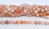 Cherry Blossom Agate Madagascar polished Round 10mm strand 40 beads-beads incl pearls-Beadthemup