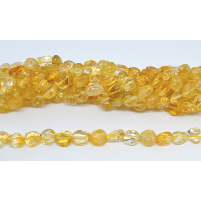 Citrine Nugget approx 10x11mm strand 38 beads