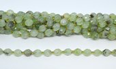 Prehnite Faceted Oval 8x10mm strand 33 beads-beads incl pearls-Beadthemup