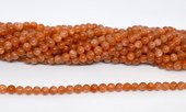 Sunstone Polished round 5.5mm strand 70 beads-beads incl pearls-Beadthemup