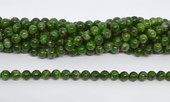 Chrome Diopside Polished round 6mm strand 68 beads-beads incl pearls-Beadthemup