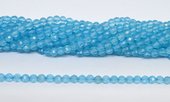 Blue Topaz Faceted Round 4mm strand 84 beads-beads incl pearls-Beadthemup
