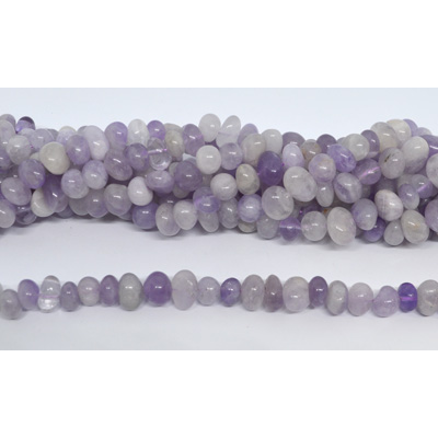 Lavender Amethyst side drill nugget 11x6mm strand 50 beads