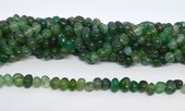 Green Onyx side drill nugget 10x6mm strand 53 beads-beads incl pearls-Beadthemup