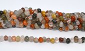 Red Rutile Quartz side drill nugget 10x7mm strand 59 beadds-beads incl pearls-Beadthemup