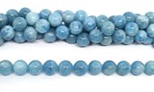 Aquamarine 2A polished round 14mm strand  beads-beads incl pearls-Beadthemup
