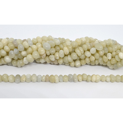Moonstone side drill nugget 8x4mm strand 70 beads
