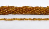 Citrine Faceted rondel 4x3mm strand 180 beads-beads incl pearls-Beadthemup