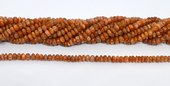 Sunstone polished rondel 5x3mm strand 120 beads-beads incl pearls-Beadthemup
