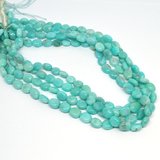 Amazonite peru polished nugget strand 10x8mm 40 beads-beads incl pearls-Beadthemup