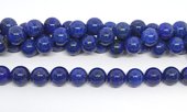 Lapis Lazuli AA polished round 14mm strand 28 beads-beads incl pearls-Beadthemup