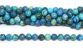 Blue Opal Peru polished round 10mm strand 40 beads-beads incl pearls-Beadthemup