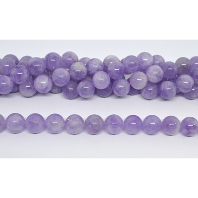 Lavender Amethyst polished round 14mm strand 28 beads