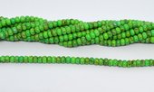 Turquoised Green polished rondel 9x5mm strand 100 beads-beads incl pearls-Beadthemup