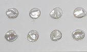 8-10mm Keshi Pearl NOT DRILLED per PAIR-beads incl pearls-Beadthemup