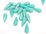 Amazonite Peru polished teardrop 8x20mm PAIR 