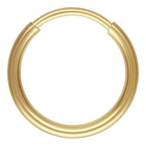 14k Gold Filled 1.25x12mm Endless Hoop Pair-findings-Beadthemup