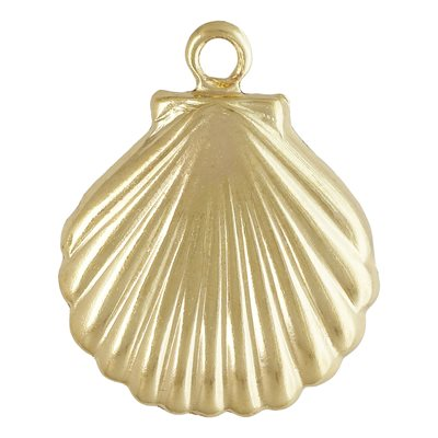 14k Gold Filled Shell Charm 11mm 1 pack 