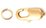Gold Plated Brass Clasp 14x6.5mm WITH 6mm JUMP RING 2 SETS