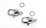 Platinum Plated Brass Clasp 16x10mm with 6mm Jump ring 2 SETS