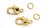 Gold Plated Brass Clasp 16x10mm with 6mm Jump ring 2 SETS