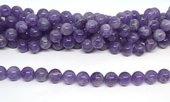 Amethyst Light polished round 14mm strand 28 beads-beads incl pearls-Beadthemup