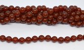 Carnelian A Polished Round 12mm strand 33 beads-beads incl pearls-Beadthemup