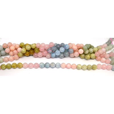 Beryl polished round 12mm strand 32 beads