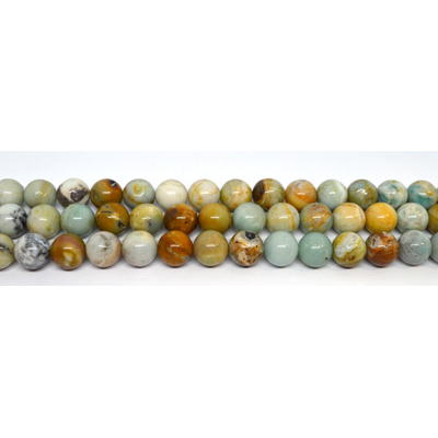 Amazonite polished round 18mm strand 22 beads