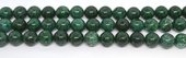 Green Picture Jasper (dyed) polished round 16mm strand 25 beads-beads incl pearls-Beadthemup