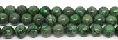 Green Picture Jasper (dyed) polished round 18mm strand 22 beads-beads incl pearls-Beadthemup