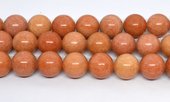 Peach Calcite Polished round 18mm strand 22 beads-beads incl pearls-Beadthemup