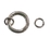 Sterling Silver 18x3mm Push Gate Clasp  with 8mm Jumprings 1 set