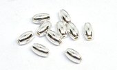 Sterling Silver oval bead 5x3mm 10 pack-findings-Beadthemup
