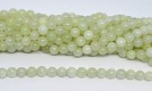 Mountain Jade light Polished round 8mm strand 48 beads-beads incl pearls-Beadthemup