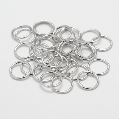 Platinum Plated Brass Jumpring Closed 6x1mm 50 pack