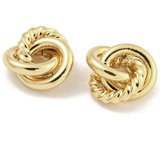 18k Gold plated trinity knot spacer 7x7x3mm 4 PACK-findings-Beadthemup