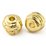 Gold colour plated Alloy Bee Hive Rondel 5x6mm 10 pack