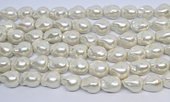 Shell Based Pearl Baroque 13x18mm strand 24 beads-beads incl pearls-Beadthemup