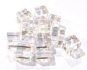 Clear Quartz 10mm Cube EACH BEAD-beads incl pearls-Beadthemup